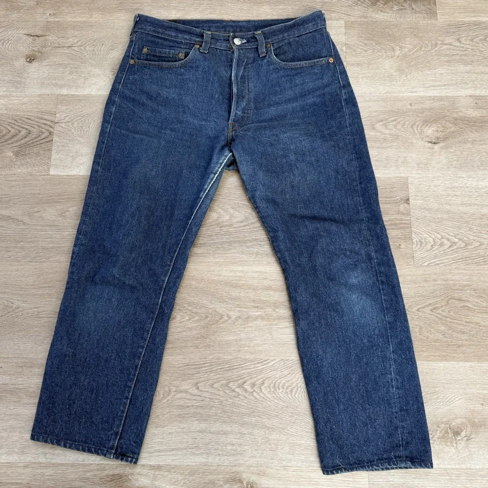 Vintage 80s Levis 501 0000 XX Jeans Made in USA Button 524 Denim Actual 32x26.5
